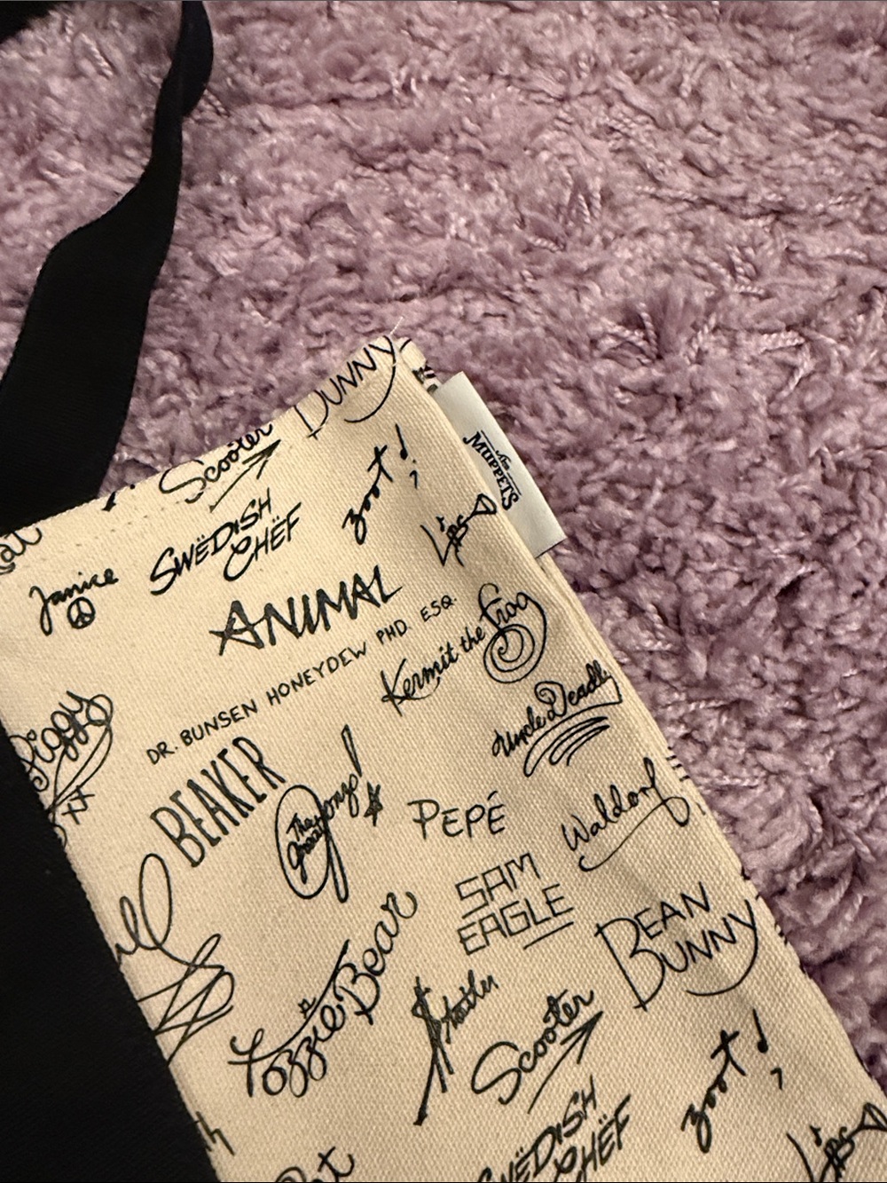 D23 2026 Exclusive Muppet Studios Large Canvas Tote Bag - Picture 2 of 5